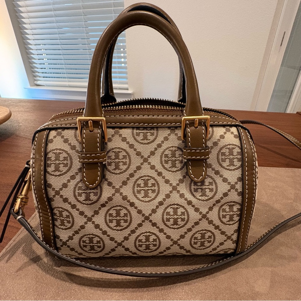 Tory Burch T Monogram Mini Barrel Bag